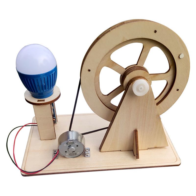 Renewable Energy Model - Ручной генератор Ручная работа Diy Материал