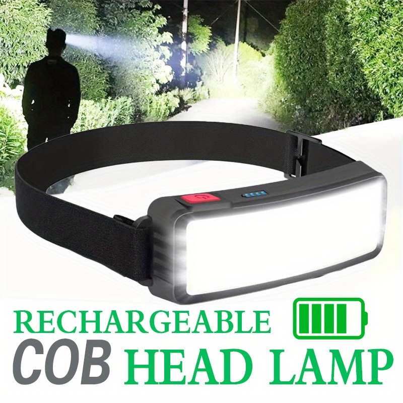Renewable Energy Battery - Мощный светодиодный налобный фонарь COB Type-c,