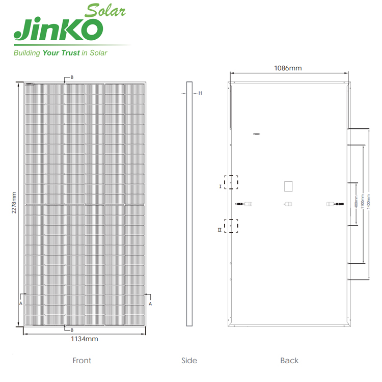 Модуль ПВХ типа Jinko n, 610 В – обзор и цена Jinko Solar Panel N-Type